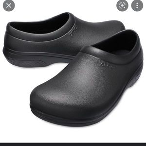 Crocs On-The-Clock Work Slip Ons in black